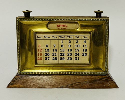 Antique art deco brass framed - antique,