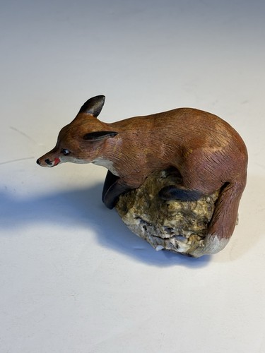 Vintage fox figurine m - figurine, by