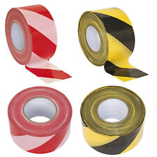 Barrier Tape Hazard Warning Non Adhesive Red&White Black&Yellow 80mm x 100m