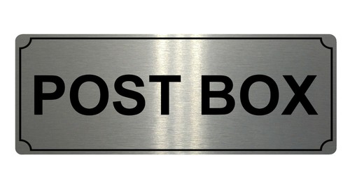 507 post box metal aluminium - post,