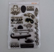 Studio Calico Frog Cameleon Turtle Stamp Set