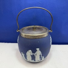 Biscuit Barrel Wedgwood Style