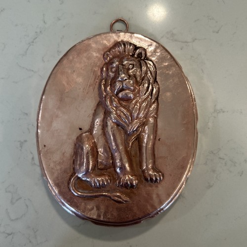Lion antique copper - mold,, folk