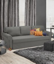 Ikea Vretstorp 3-Seat Sofa-Bed Cover, Hakebo Dark Grey 505.451.69