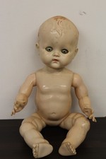 Vintage Pedigree Hard Plastic Baby Doll Made In England Needs Jointed
