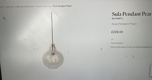 Sula pendant pearl - by, heals