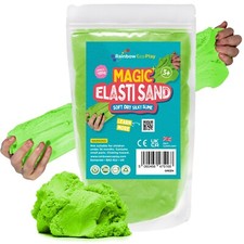 Magic Sand Elasti Coloured Play Sand Sensory Toy for Kids Dry Slime