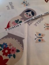 Fabric Kokka Japan Tre`fle & Daisy Chain Designs Pattern 
