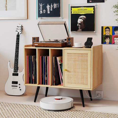 Boho record storage table - boho,