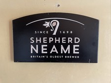 Shepherd Neame Brewery - Genuine Pub Sign - Metal 40 X 25 X 3 cm