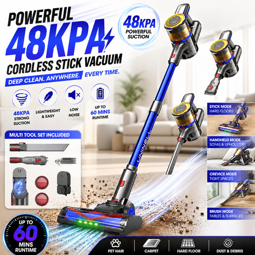 Cordless vacuum cleaner 450w - cordless,