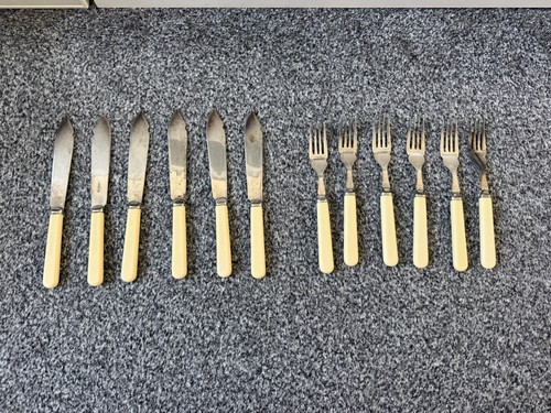 Vintage set silver knifes - silver,