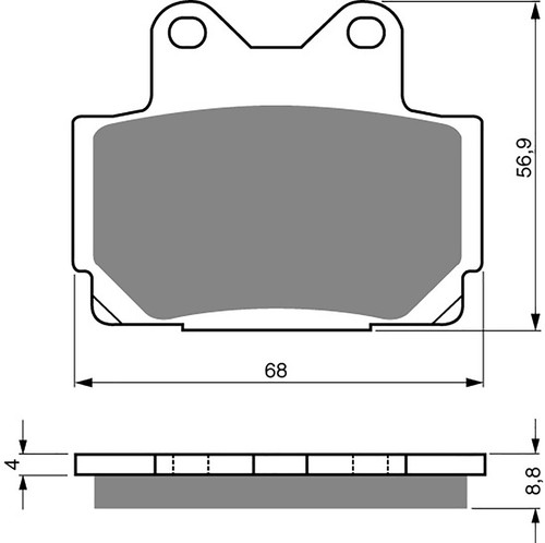 Brake disc pads rear - pads,