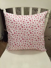 Rose & Hubble White Pink Vintage Pretty Floral Cushion Cover 16" Shabby Chic