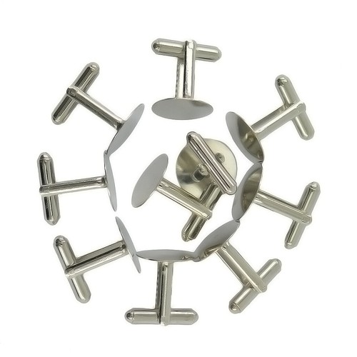 10pcs metal cufflinks - 10pcs, blanks