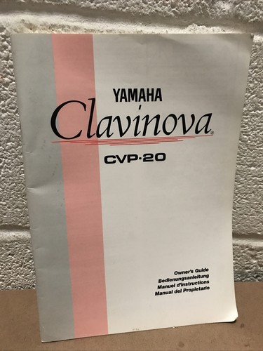 Yamaha clavinova cvp owners - yamaha,