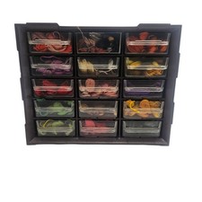 Anchor Many Colours Embroidery Thread With 15 Drawer Organiser Aprox 110 Skins