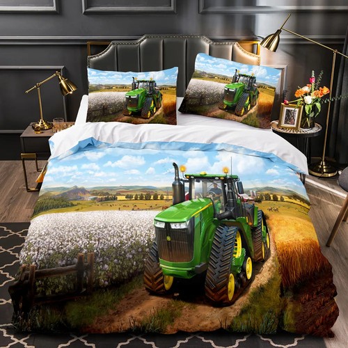 Tractor farm field duvet quilt - field,