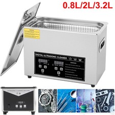 0.8L-3.2L Digital Ultrasonic Cleaner Ultra Sonic Bath Cleaning Tank Timer Heater