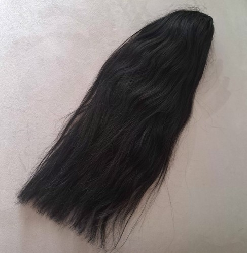 Inch black clip ponytail - 16,