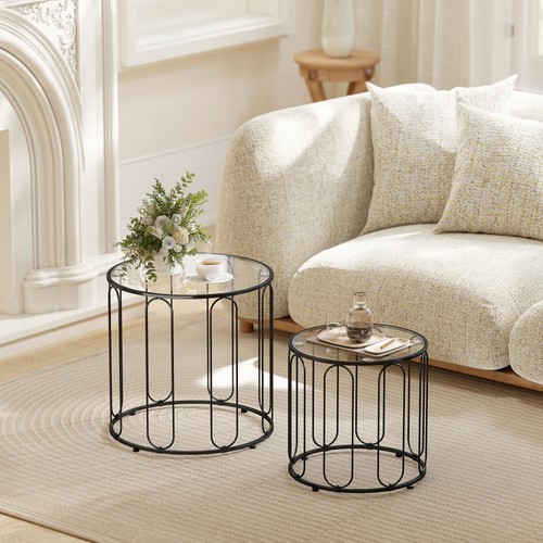 Round coffee table - round,