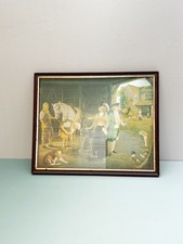 Vintage Foil Print - Horses in