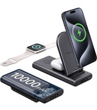 SwanScout Portable Charging Station, 10000mAh Foldable Charger Stand for iPhone
