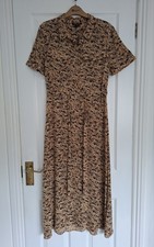 Whistles Animal Print Midi