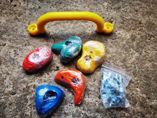 5x Children Rock Climbing Holds DIY Climbing Grip Kits Indoor Outdoor Rock Wall