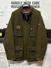 GENUINE HACKETT LONDON FIELD RALLY JACKET WAX OLIVE GREEN MADE IN ENGLAND XXL