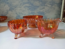 Carnival glass pillar - carnival, flute*
