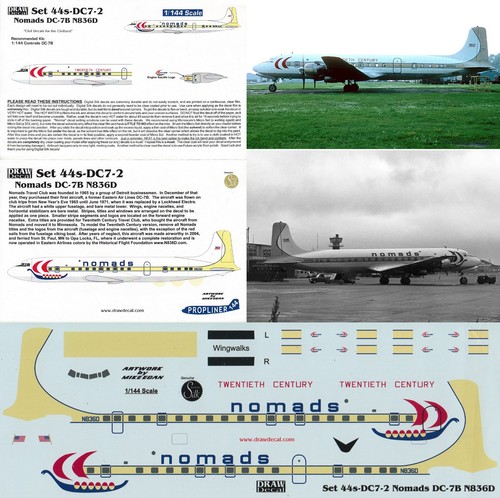 Draw decal 144 douglas - draw, dc-7