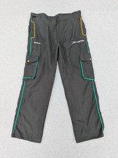 Reebok Track Bottoms Mens Xl Black Cargo Pockets Trail
