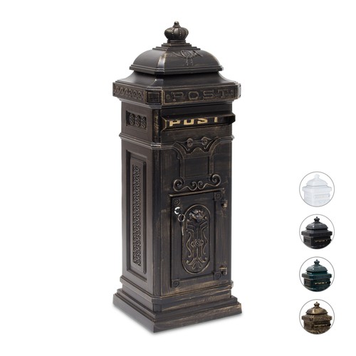 Freestanding antique mailbox