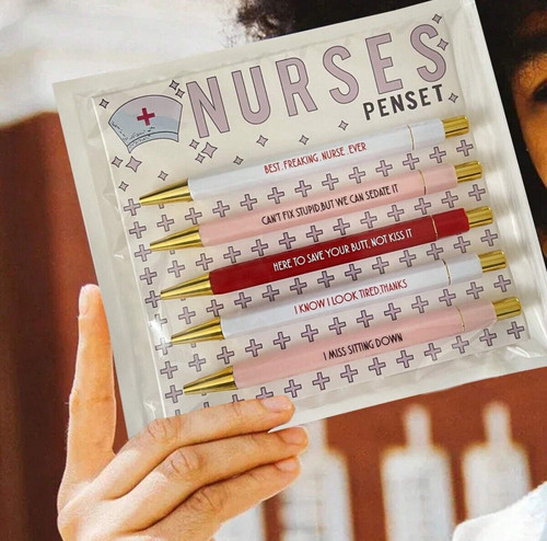 Nurses pen set 5pcs funny - set,