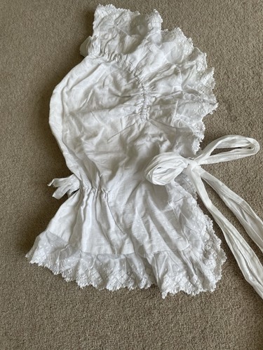 Vintage ladies white cotton - ladies,