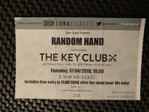 Random hand gig ticket leeds - hand,