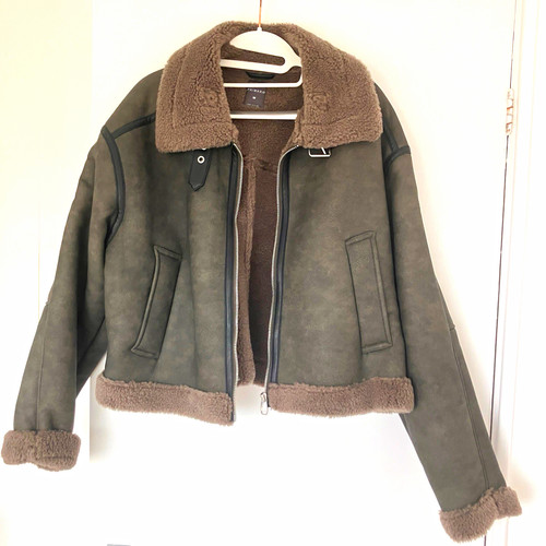 Primark grey faux shearling - primark,