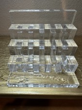 READ Vintage 1980s Lucite Guzzini of Italy “Blocco President VIP Desk Organiser”