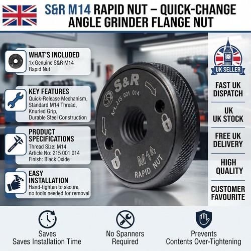 Quick release m14 - quick-release, nut