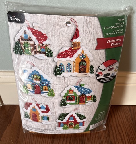 New bucilla felt ornaments - new,
