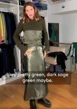 Zara Trinny Sequin Skirt Sage Green Maxi  Size M *SOLD OUT* ?BNWOT ?