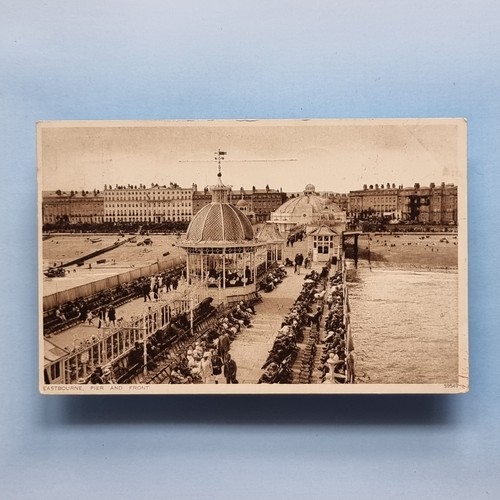 Eastbourne postcard 1929 deco - postcard,