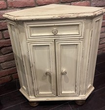 Vintage Corner Cabinet Cream