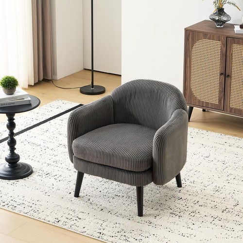 Modern grey fabric upholstered - grey,