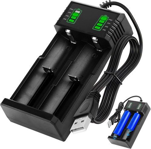 Dual 18650 battery - battery, charger