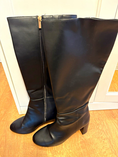 New look wide fit black - look, faux