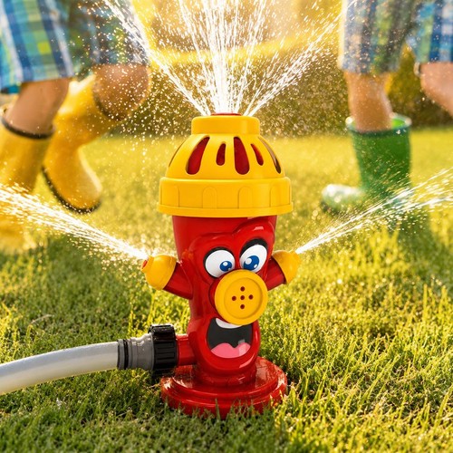 Water sprinkler toy - sprinkler, red