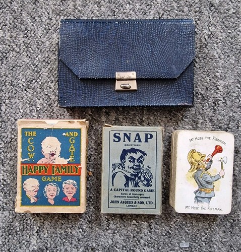 Vintage antique card - card, games
