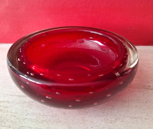 Vintage whitefriars red - whitefriars, glass